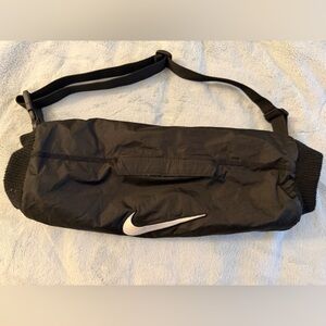 Nike Black Belt Bag with Silver Swoosh